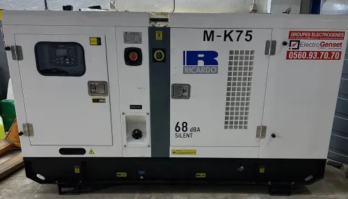 GROUPE ELECTROGÉNE RICARDO 68/75 KVA DISPONIBLE