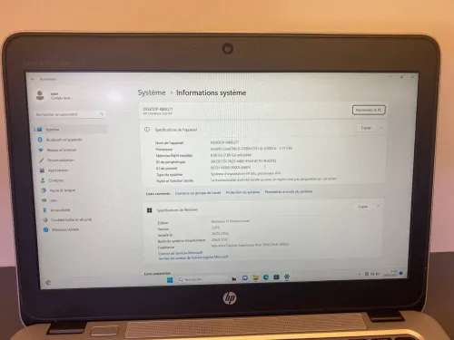 HP EliteBook 820 G4 i5 7ème 8GB 256GB