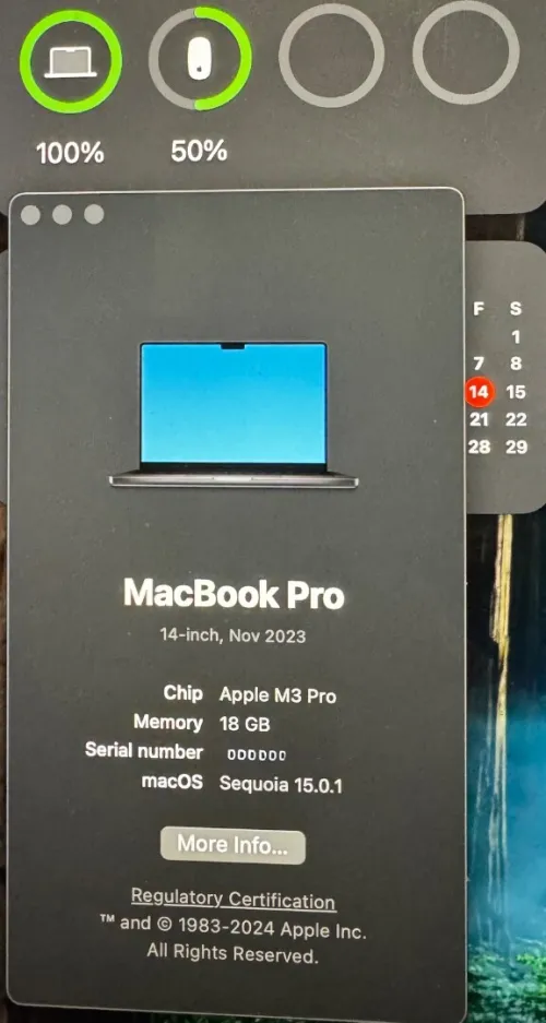 MacBook Pro 2023 M3 Pro 