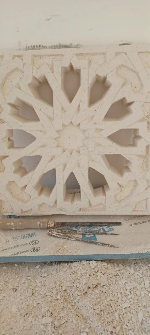 Plâtre marocain Platre sculpté ,plâtre traditionnelle  belldi, platre arabo andalous