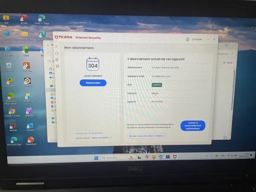 Dell Latitude 5580 état 10/10 i5 7300 8gb ram 256NVMe écran 15.6" Batterie 100%