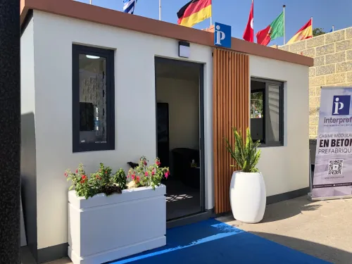 Cabine modulaire  en béton préfabriquée 