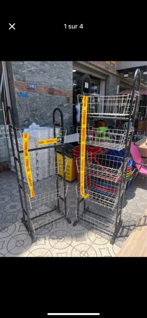 Chariot/Panier de rangement caisse 