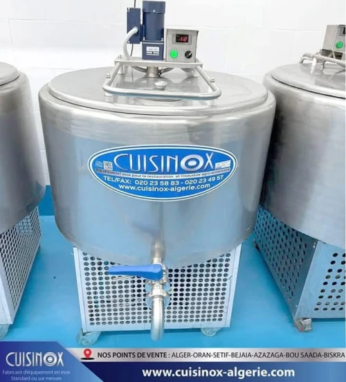 tous types de cuve en inox 304 et 316 ; chauffante, réfrigérée, melangeur et de stockage