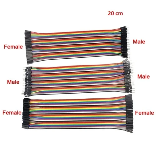 Câbles de Connexion (Jumper Wires) 20cm (MM/MF/FF)