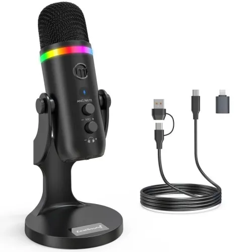 Microphone zealsound k66 pro rgb