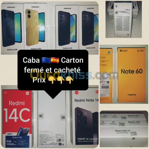 Samsung Redmi Realme A06 A16 Note 14 Note 60