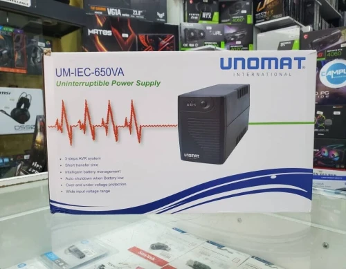 ONDULEUR UNOMAT UPS UM-IEC-650VA 4 SORTIES IEC