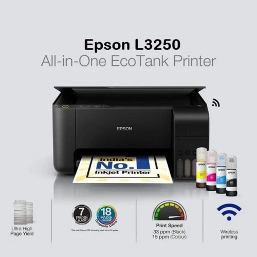 Imprimante Multifonction Jet D'encre EPSON EcoTank L3250 Couleurs A4 à Réservoir