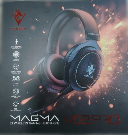 CASQUE GAMING MAGMA V02PRO BLACK BT 7.1 RGB
