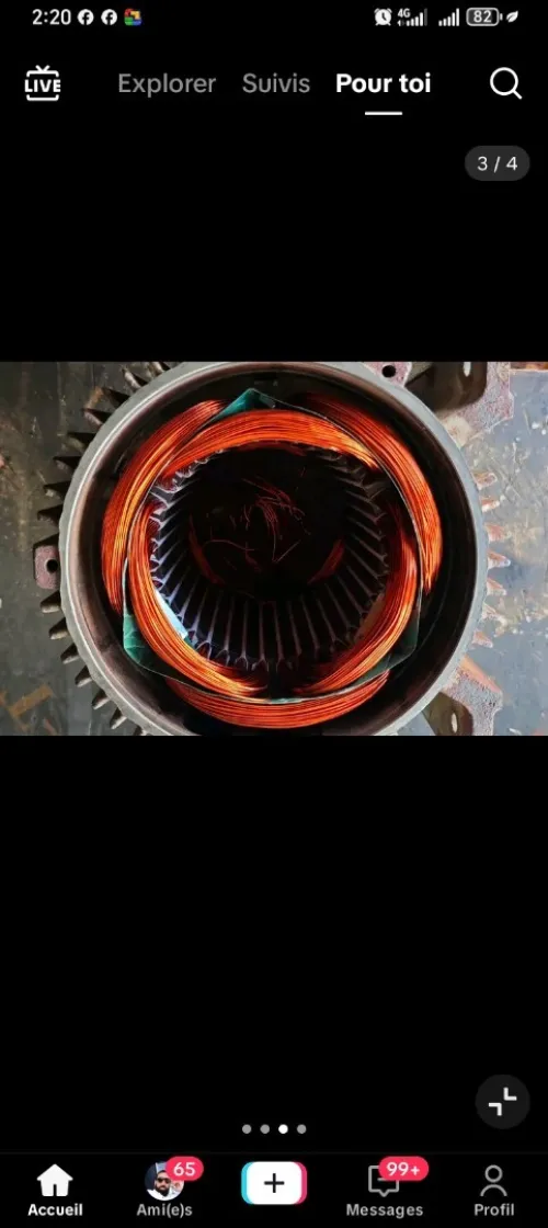 Bobinage des motour électrique industrielle