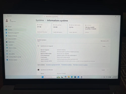 Lenovo IdeaPad Slim 3i Core I7-13620H/16Go DDR5/512Go SSD/Ecran IPS 15.3 Pouces WUXGA/Intel UHD/Clavier AZERTY/Wi-Fi 6/Windows 11 Pro