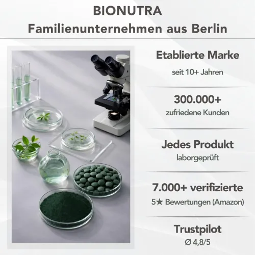 Spiruline Biologique Sans Additifs, Résidus Contrôlés issus d'un lavage biologique contrôlé