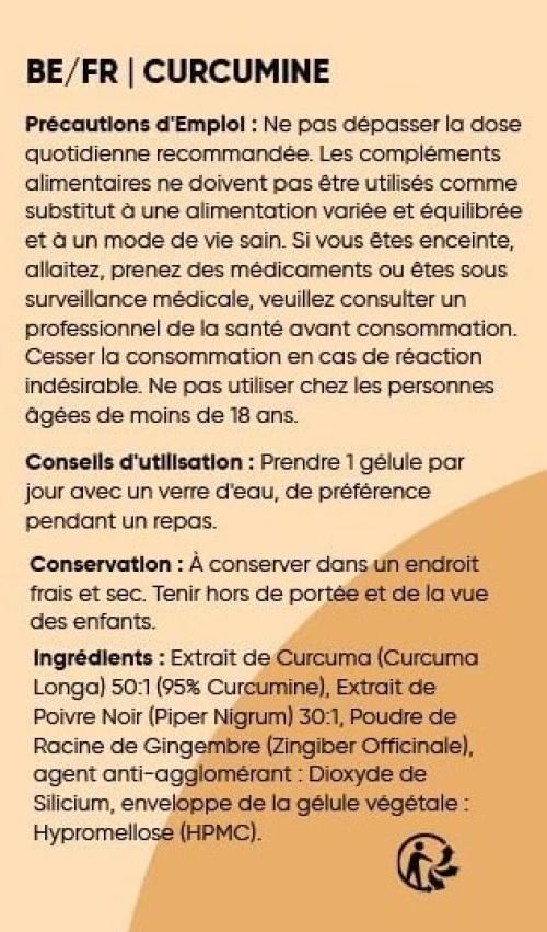Curcumine 500mg - 180 Capsules