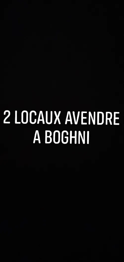 Vente Local Tizi Ouzou Boghni