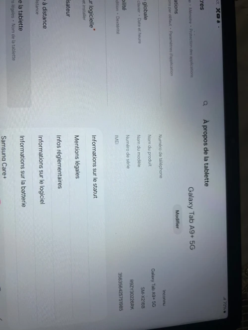 Samsung Galaxy tab A9+ 5g