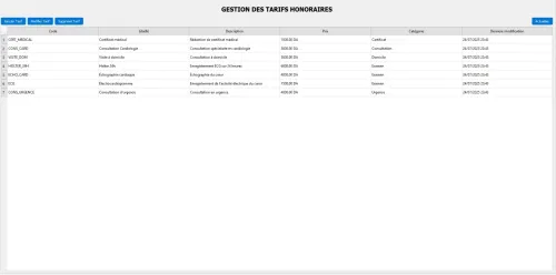 LOGICIEL GESTION DU CABINET MEDICAL