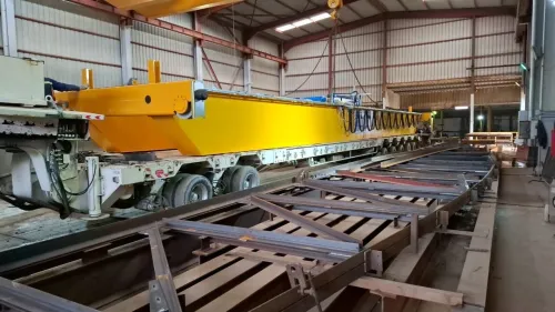 Fabrication de pont roulant haute tension bi poutre et selon vos caractéristiques 