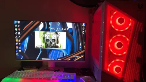 Pc gamer avec écran avec combo mars gaming 4in1