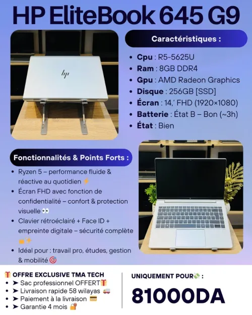 HP EliteBook 645 G9 R5-5625U 8/256
