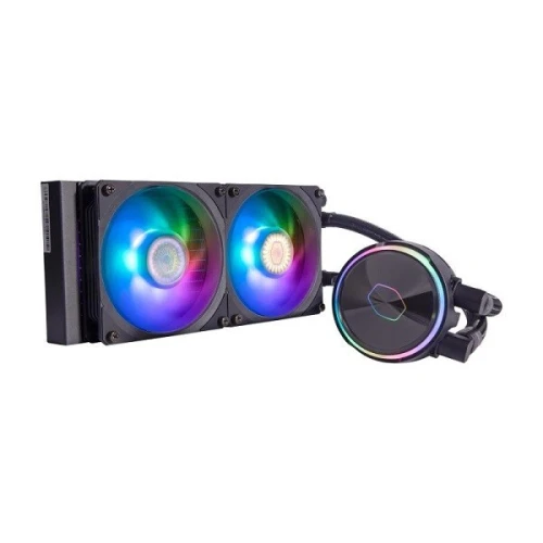 COOLER MASTER MASTERLIQUID PL240 FLUX - WATERCOOLING ARGB BLACK - INTEL ET AMD - 2 FAN LED 120MM