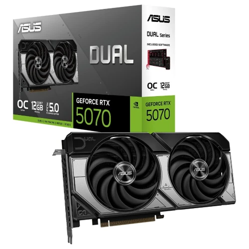 CARTE GRAPGIQUE ASUS Dual GeForce RTX 5070 12GB GDDR7 OC Edition