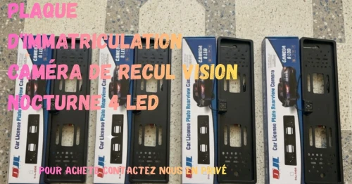 Plaque d'immatriculation caméra de Recul 4led
