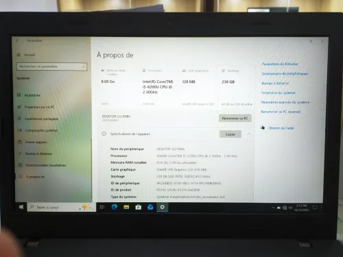 Lenovo Thinkpad L460 I5 6eme 8Gb Ram / 256Gb SSD 14 Pouces FHD Vente En Magasin