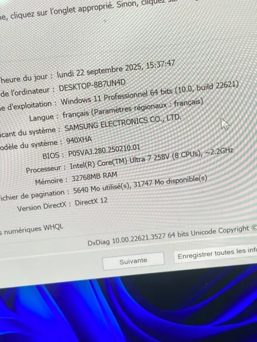 SAMSUNG GALAXY BOOK 5 PRO ultra 7-258v