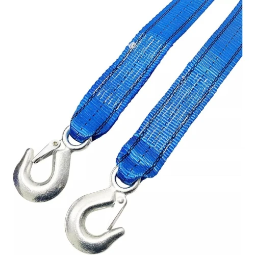 Corde De Remorquage 8 Ton 4m Avec 2 Crochet Pour Voitures\حبل سحب 8 طن بطول 4 متر مع خطافين للسيارات