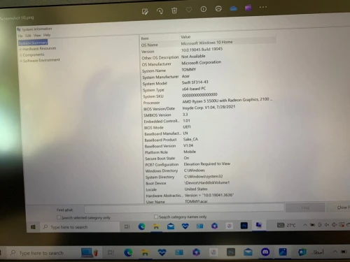 ACER SWIFT 3 RYZEN 5 