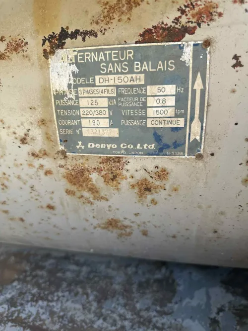 GROUPE électrogène marque DANYO motor HENO 125 KVA