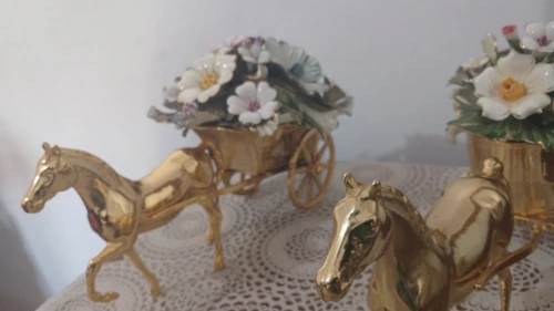 Décoration cuivre cheval