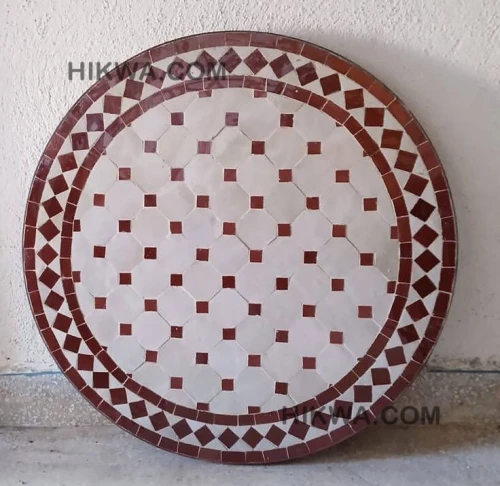 Tables en mosaïque traditionnelle  Fabrication artisanale sur mesure