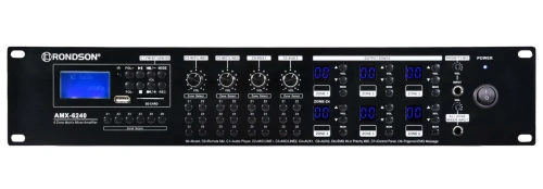 Amplificateur matriciel 6 zones de 120W/240 W en ligne 100 volts