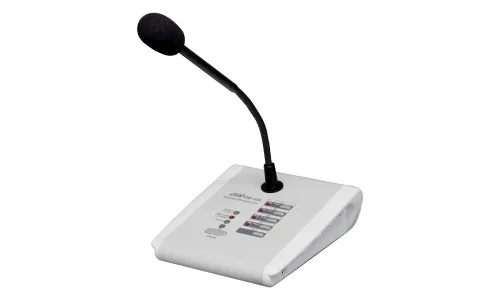 Pupitre microphone d'appel 4 zones