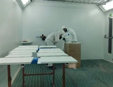 Cabine De Peinture فور لسيارت Cabine De Peinture Pour Bois Vernissage Et Séchage Peinture Meuble 