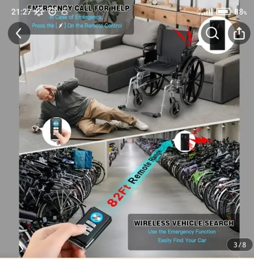 Alarme sans fil pour moto vélo scooter à vibration