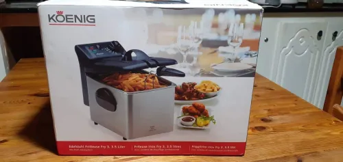 Friteuse Koenig original suisse 3,5 litres système de chauffage professionnel Capacité 3,5 L d'huile