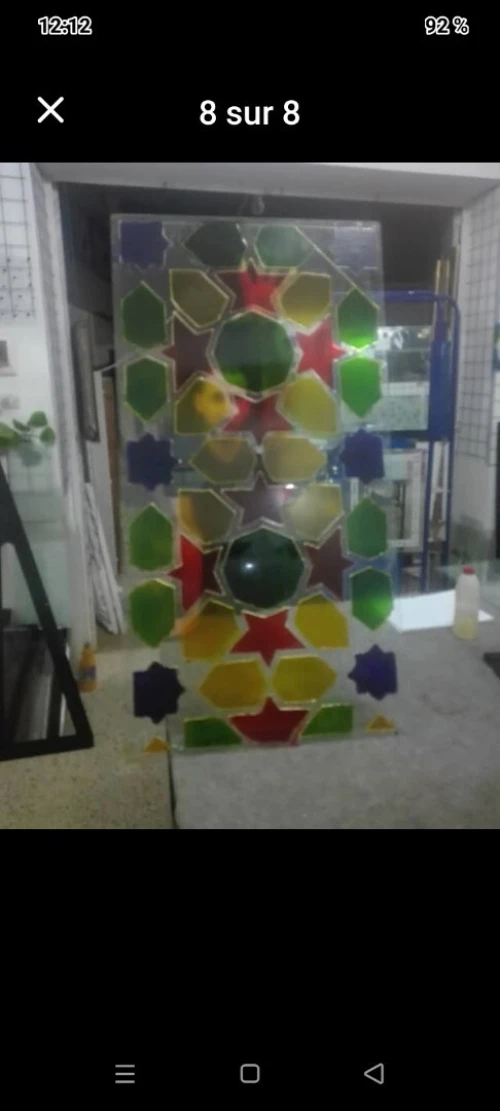 Décoration sur verre