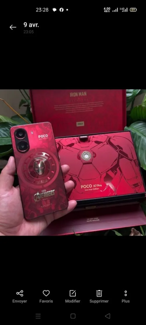 Poco Poco x7 pro idition iron man