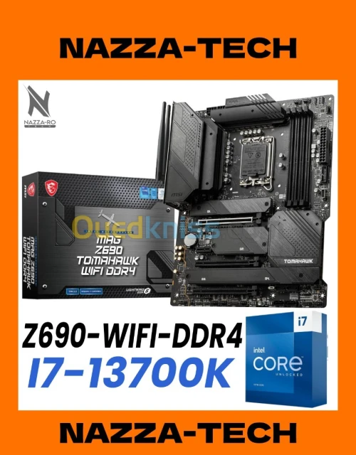 KIT Intel I7-13700K + MSI MAG Z690 Tomahawk WiFi DDR4