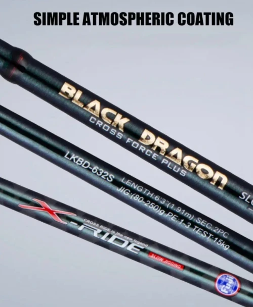 Canne Lurekiller BLACK DRAGON Slow Jigging  1,91 m  80 250 g