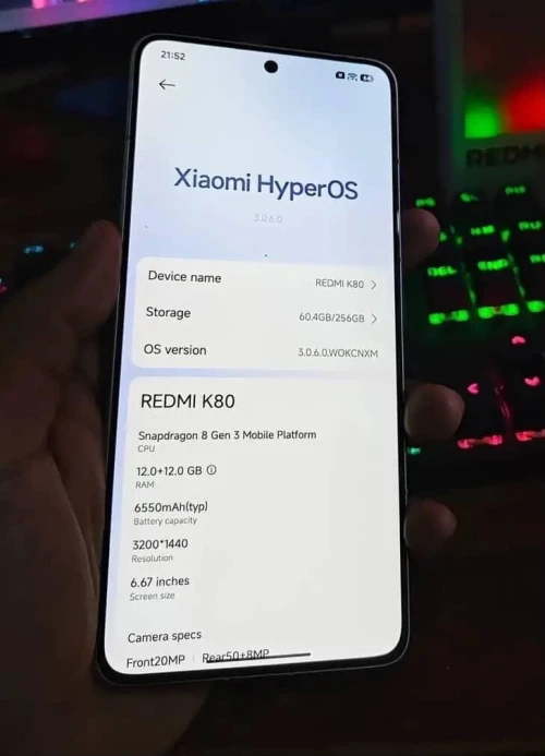 Xiaomi Redmi k80