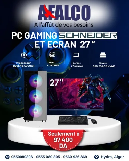 PC GAMING SCHNEIDER ET ÉCRAN 27 POUCES