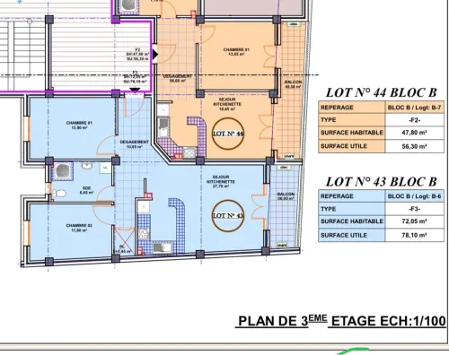 Vente Appartement F3 Béjaïa Beni ksila