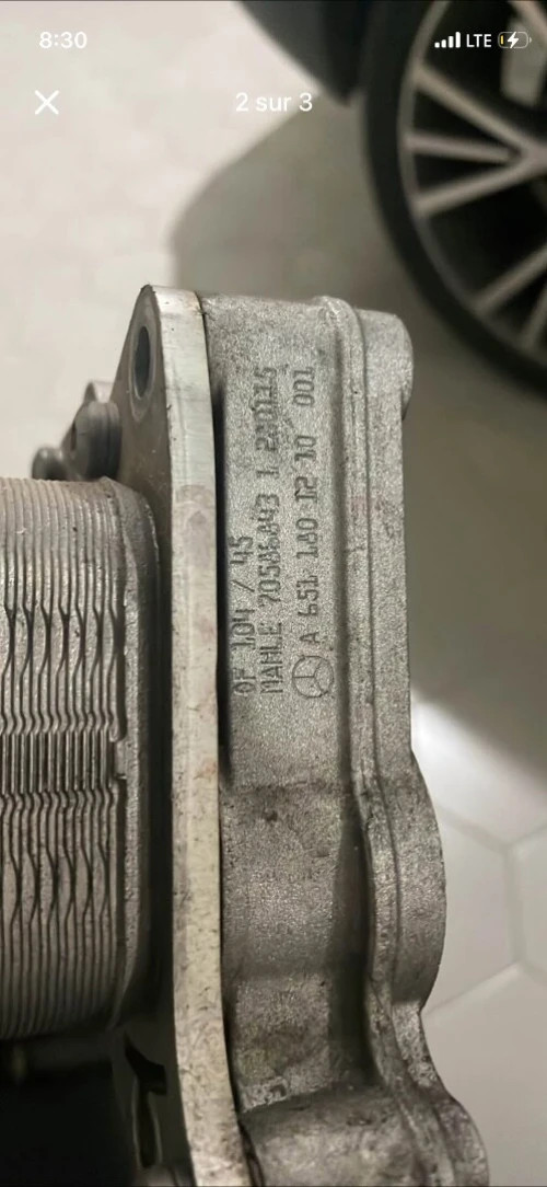 Refroidisseur huile avec porte filtre huile mercedes om651 la casse
