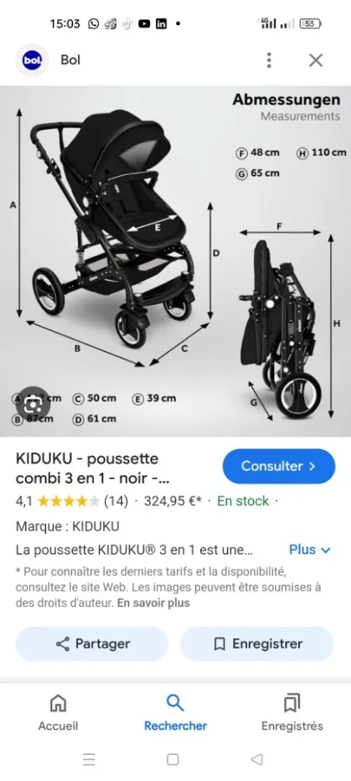 Poussette kiduku 
