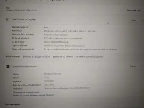 Asus laptop X515EA_X515EA
