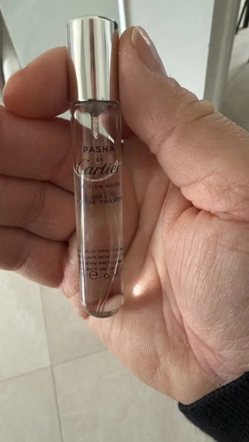 Parfum Cartier Pasha Édition Noire edt format voyage 10ml cabas France